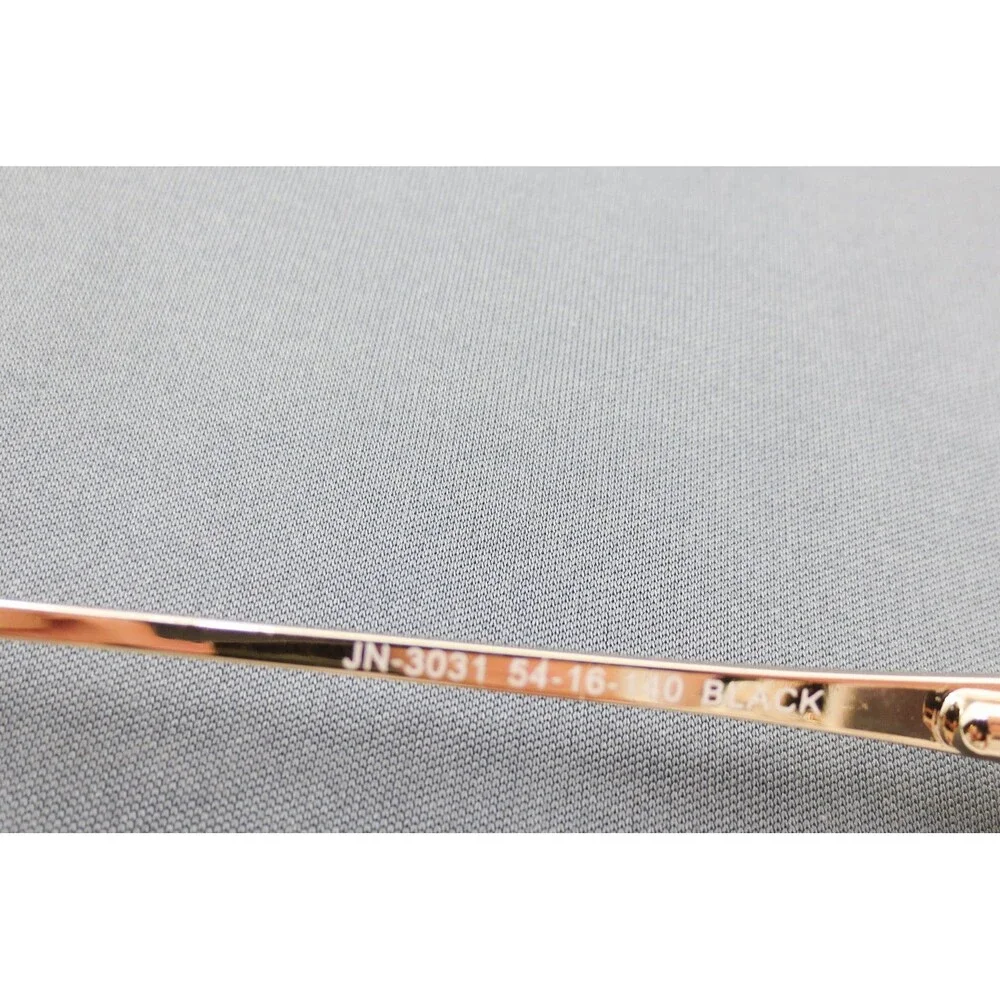 Jo Noella JN-3031 Eyeglasses Black Gold Cat Eye Frames 54-16-140 Womens Eyewear
